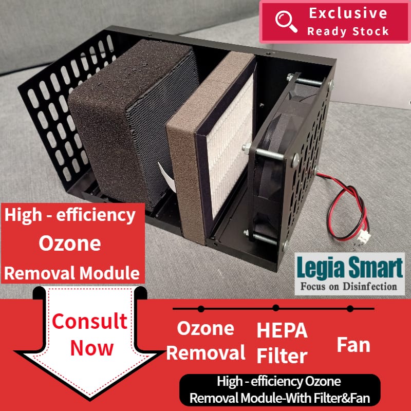 Legia Smart rapid ozone removal module with fan and ceramic filter