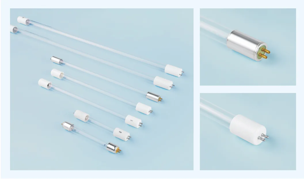 Double-End Straight UVC Germicidal Lamp T5 | Bi-Pin & Instant-Start, 4–79W